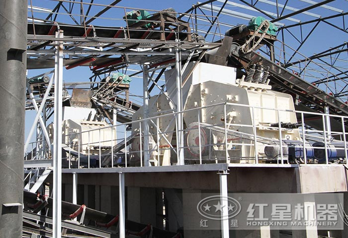 河北大型砂石廠(chǎng)反擊式破碎機(jī)現(xiàn)場(chǎng) 河北大型砂石廠(chǎng)反擊式破碎機(jī)現(xiàn)場(chǎng)